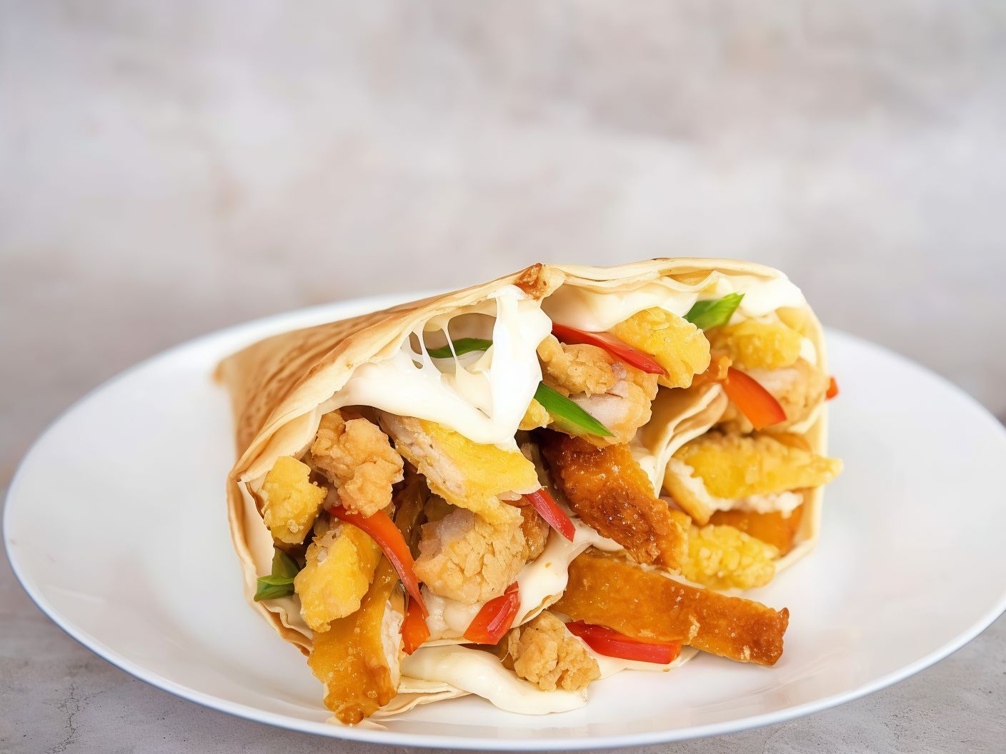Fried Chicken Crepe