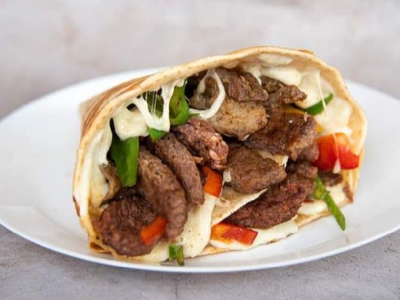 Mixed grilled crepe