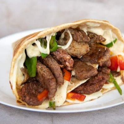 Mixed grilled crepe
