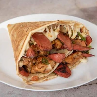 Shish Mixicano Hot Dog Crepe