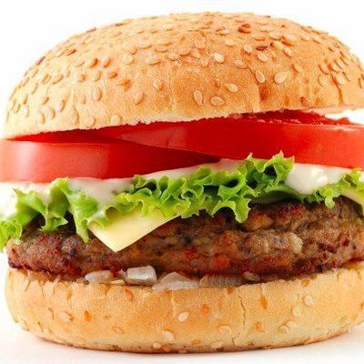 Beef Burger Sandwich with Cheese