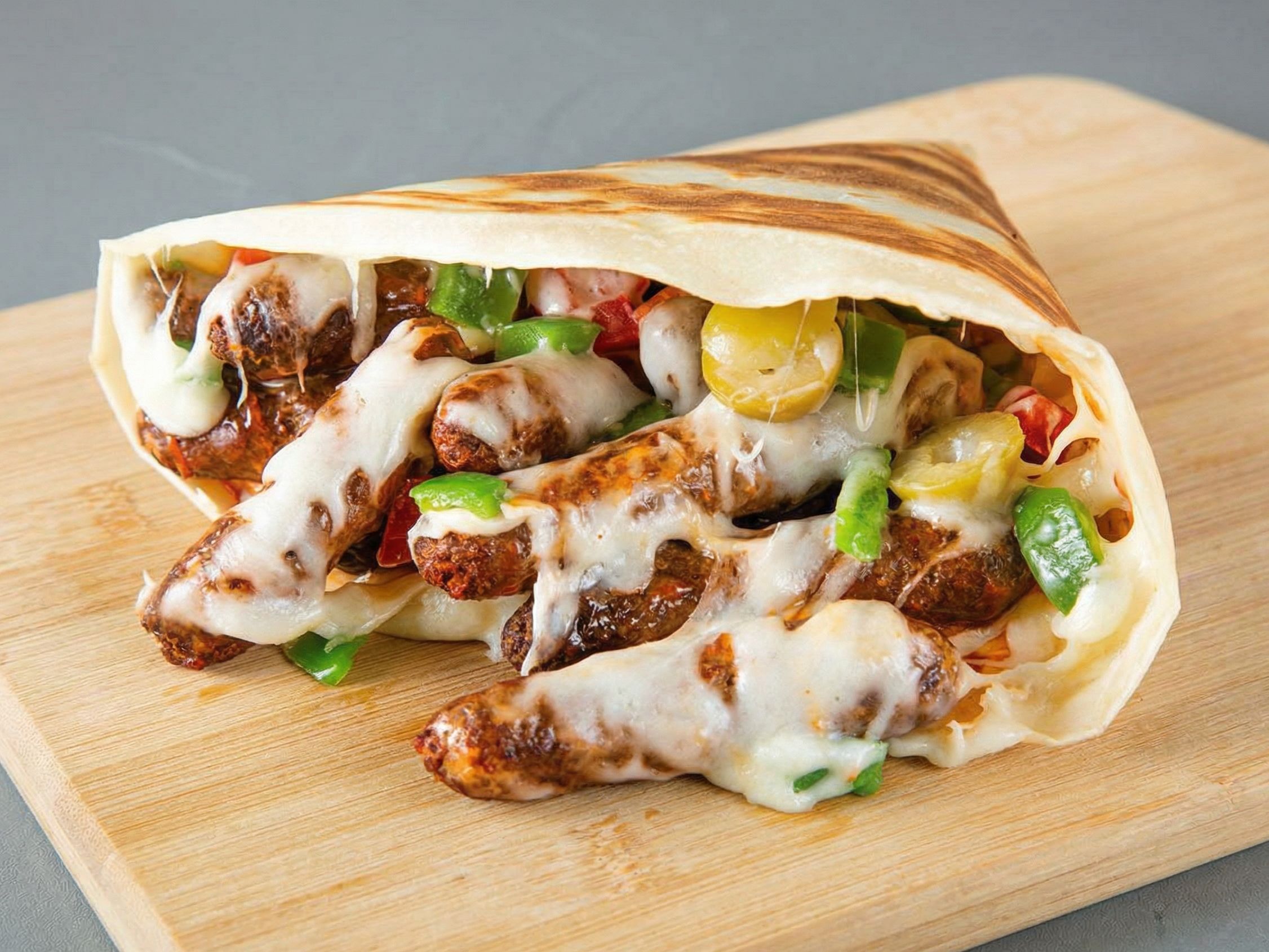 Sausage crepe 1