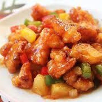 Sweet and sour fish dish