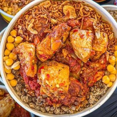 Chicken and Koshary Mix