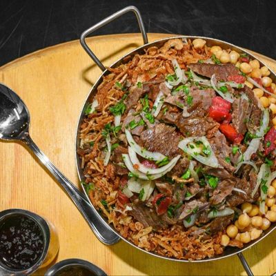 Large Koshary with Liver