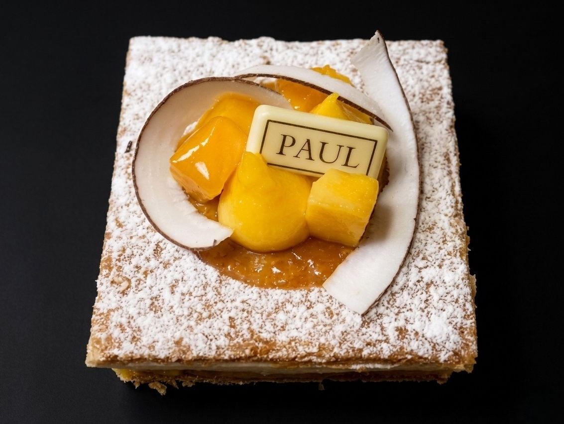 Millefeuille Mango Coconut