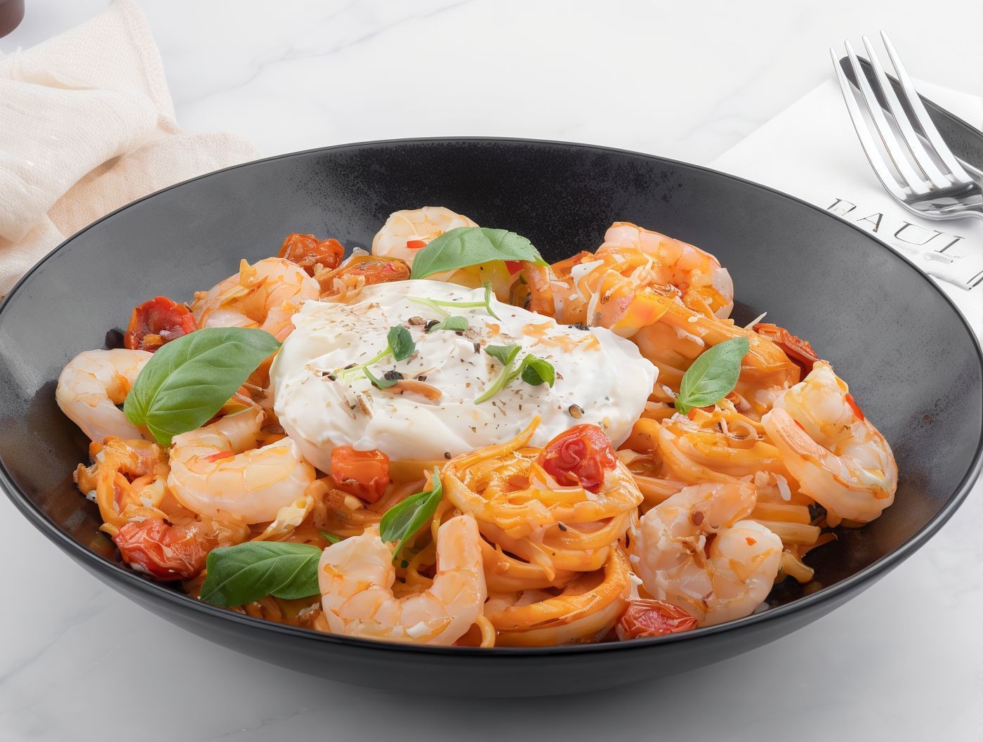 Shrimp Burrata Rose