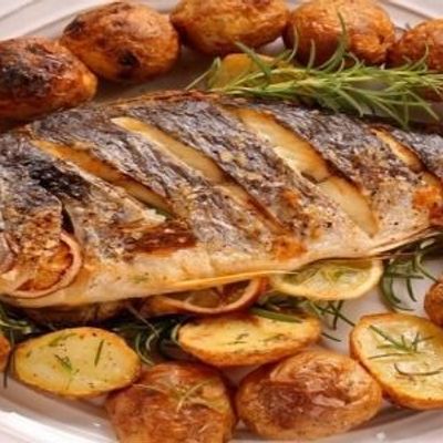 Fillet Fish Meal With Seafood Soup