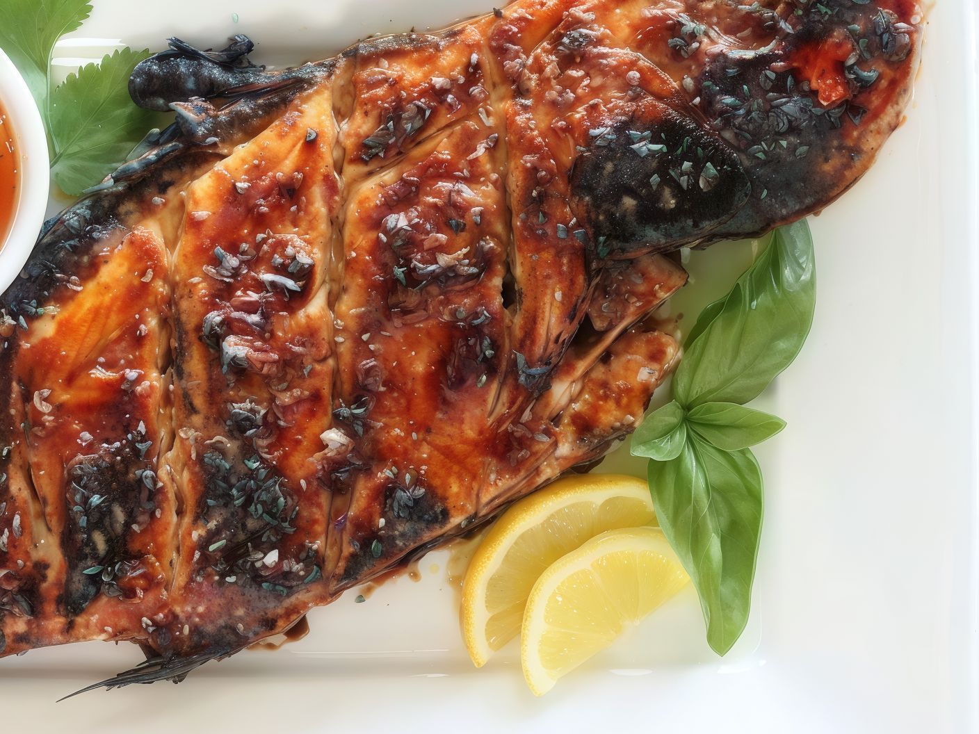 Tilapia Fish Meal With Seafood Soup