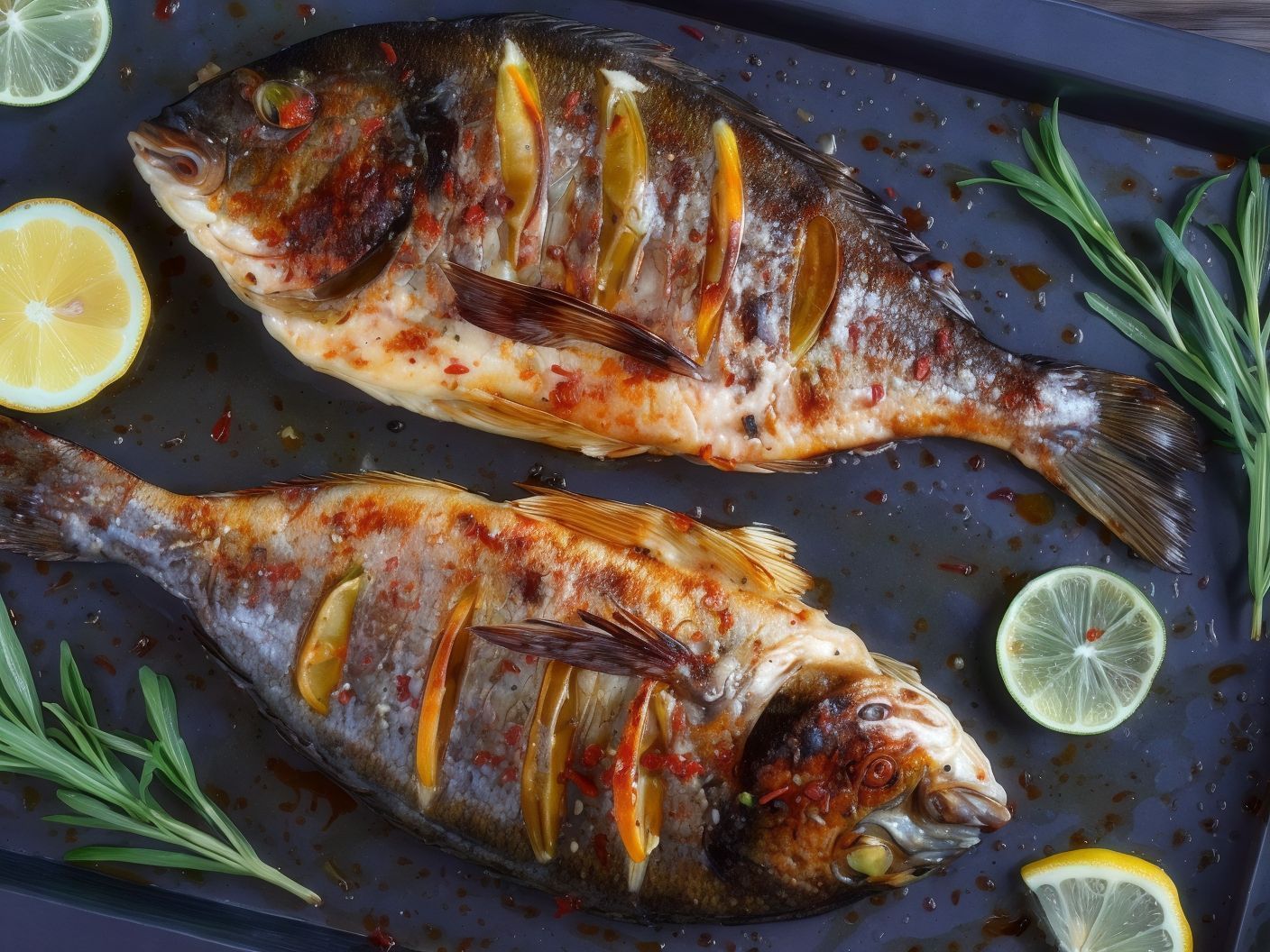 Gilthead Bream Fish Meal With Seafood Soup