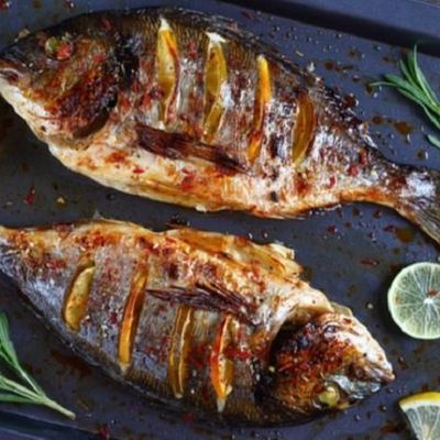 Gilthead Bream Fish Meal With Seafood Soup