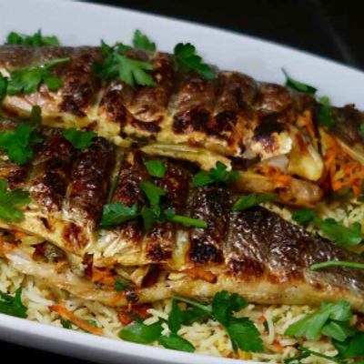 Sea Bass Fish Meal With Seafood Soup