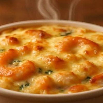 Seafood Pasta Red Sauce With Mozzarella Cheese