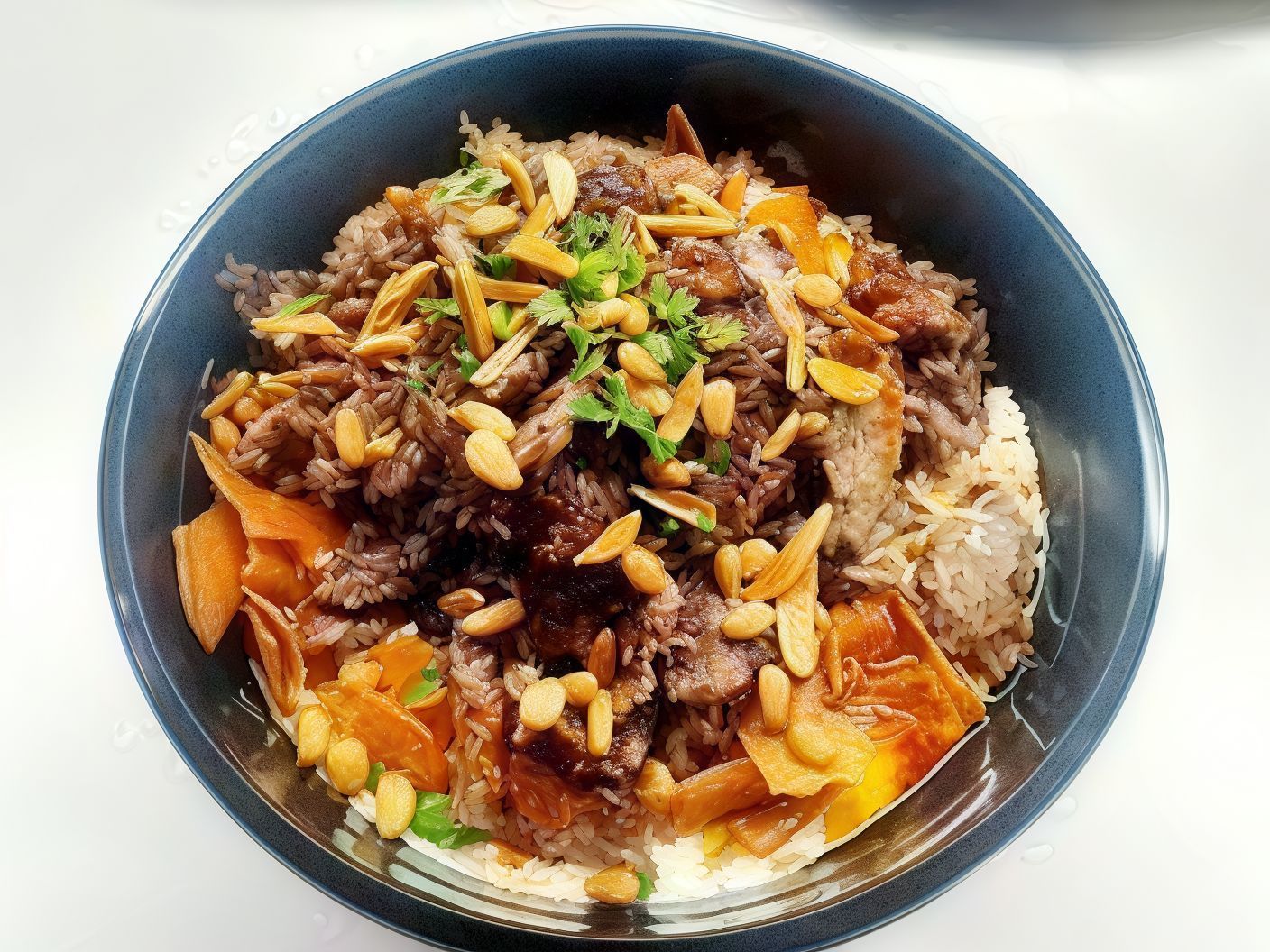 Oriental Rice With Meat Platter