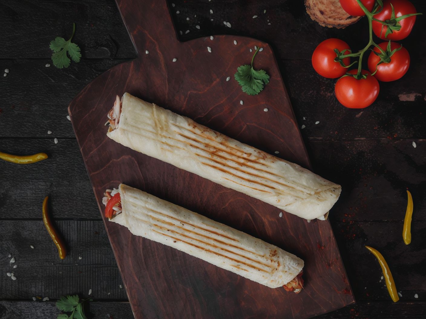 Crispy Chicken Pane Roll Sandwich