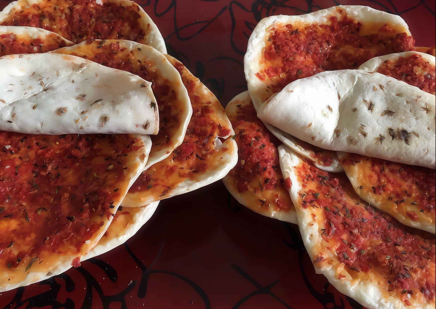 Thyme With Muhammara Manoucheh