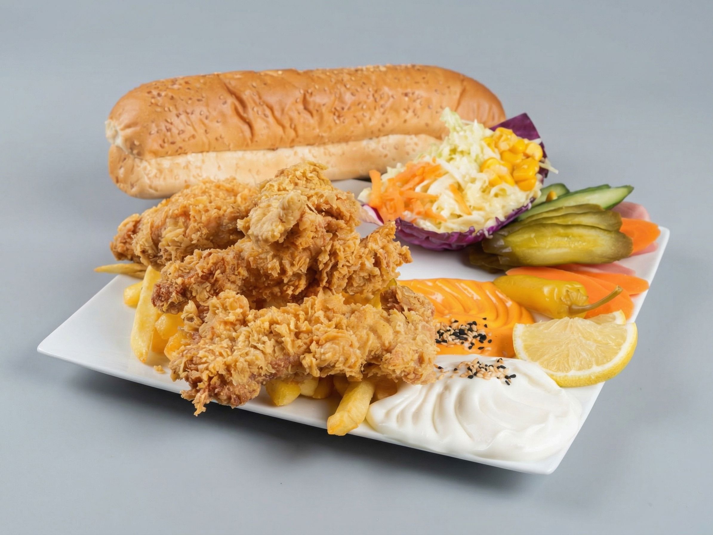 Medium crispy chicken meal