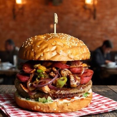 el Wansh Meat burger