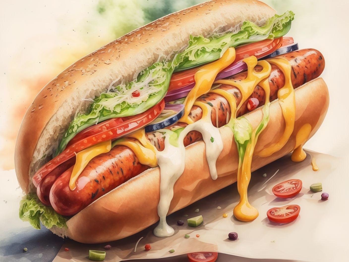 Plain Sausage Sandwich