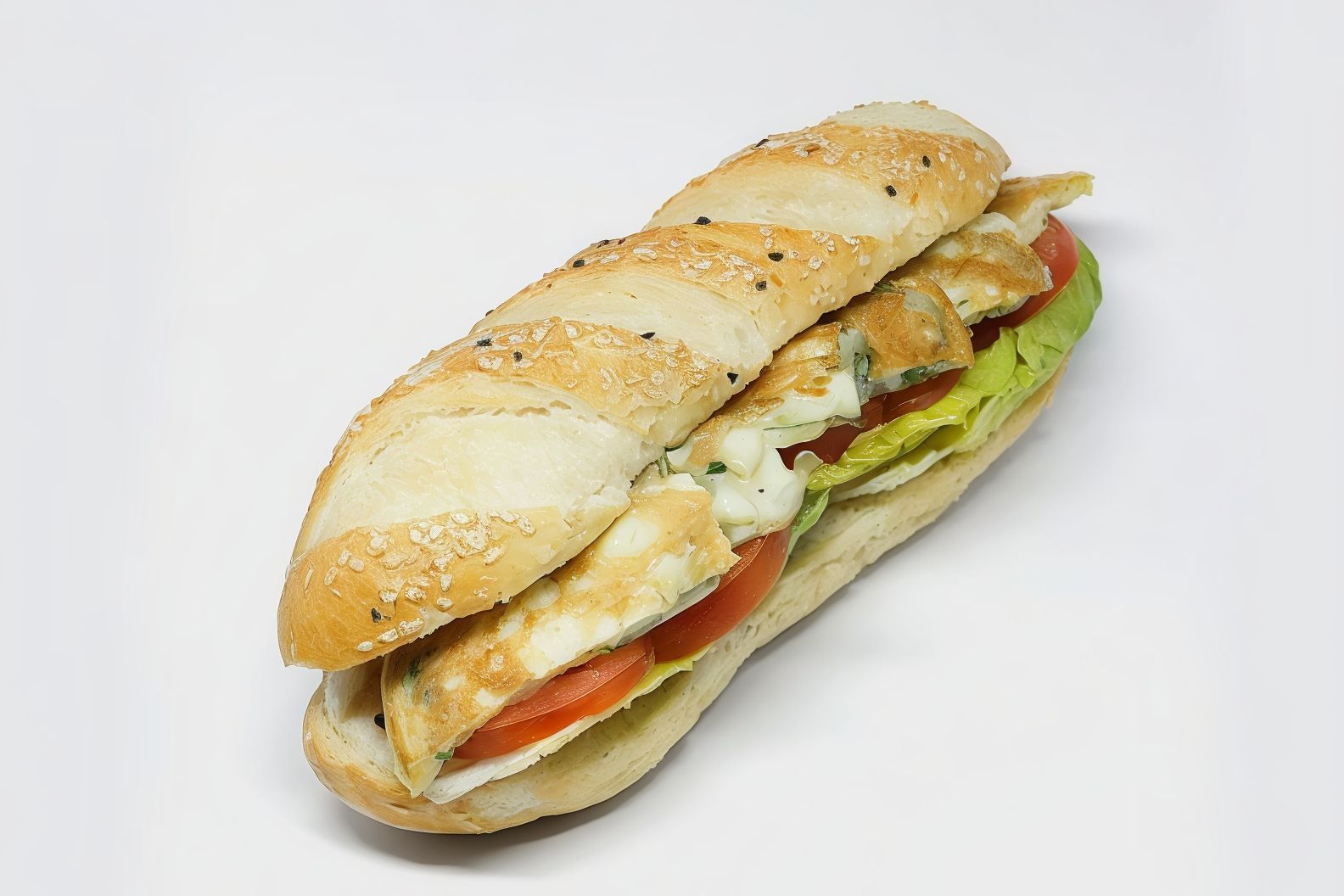 French Plain Omelette Sandwich