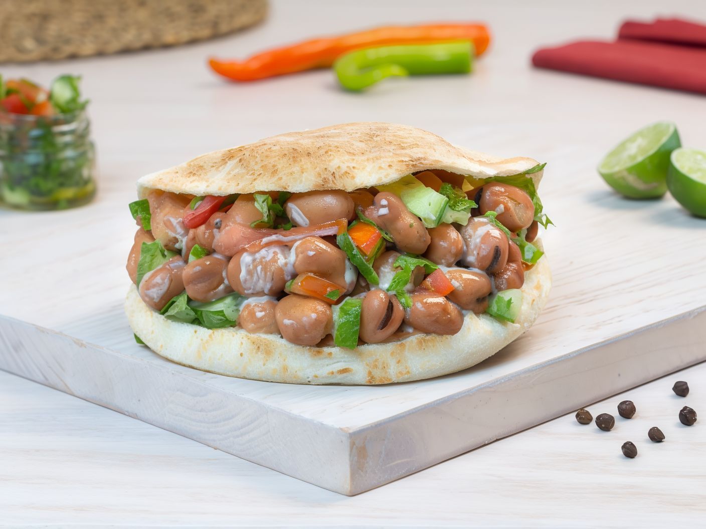 Arabiata Foul Sandwich