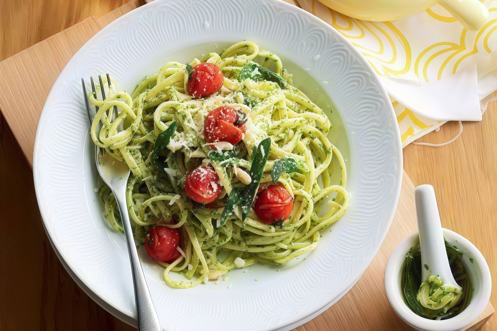 Pesto Linguine Pasta