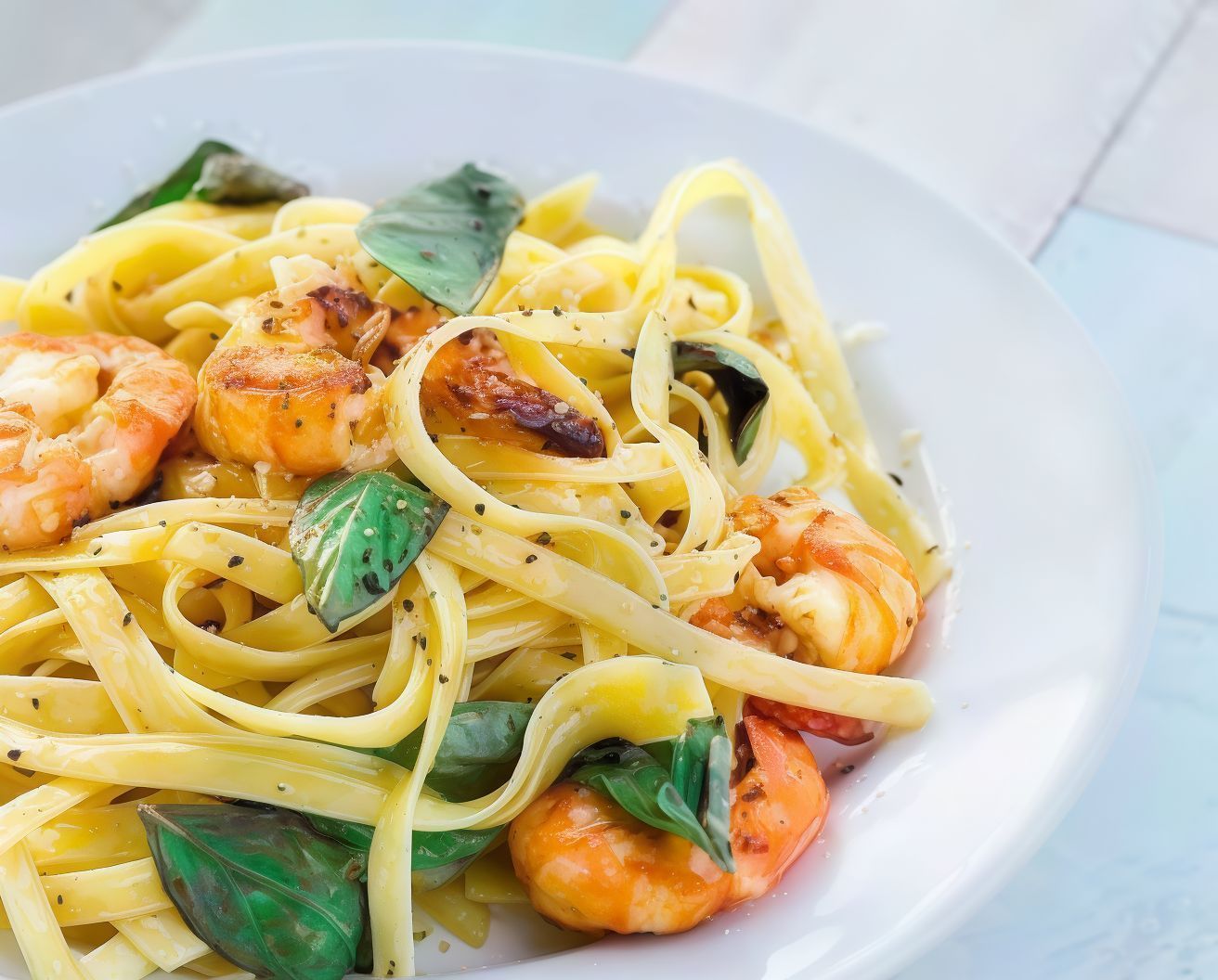 Linguine Con Gamberetti Pasta