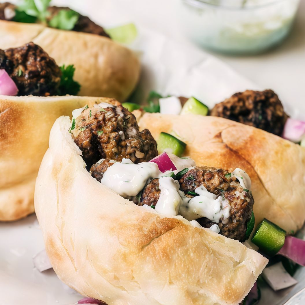 Chicken kofta sandwich