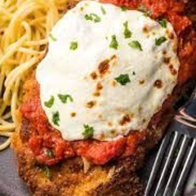 Crispy Parmesan Cheese Veal Escalope Platter