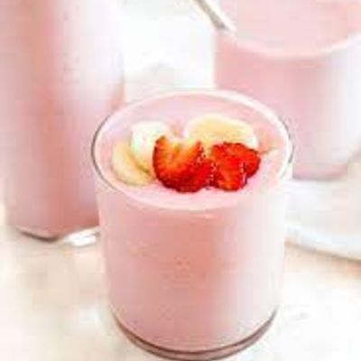 Strawberry With Banana Juice
