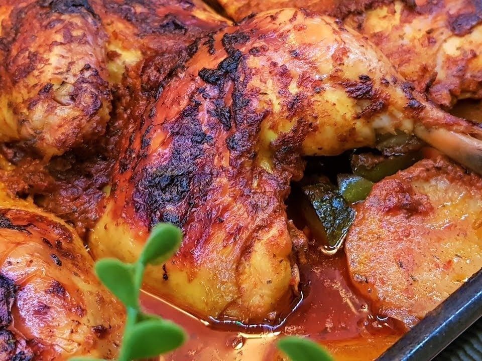 1/2 Roasted chicken