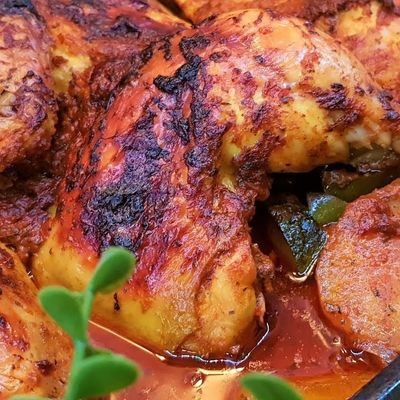 1/2 Roasted chicken