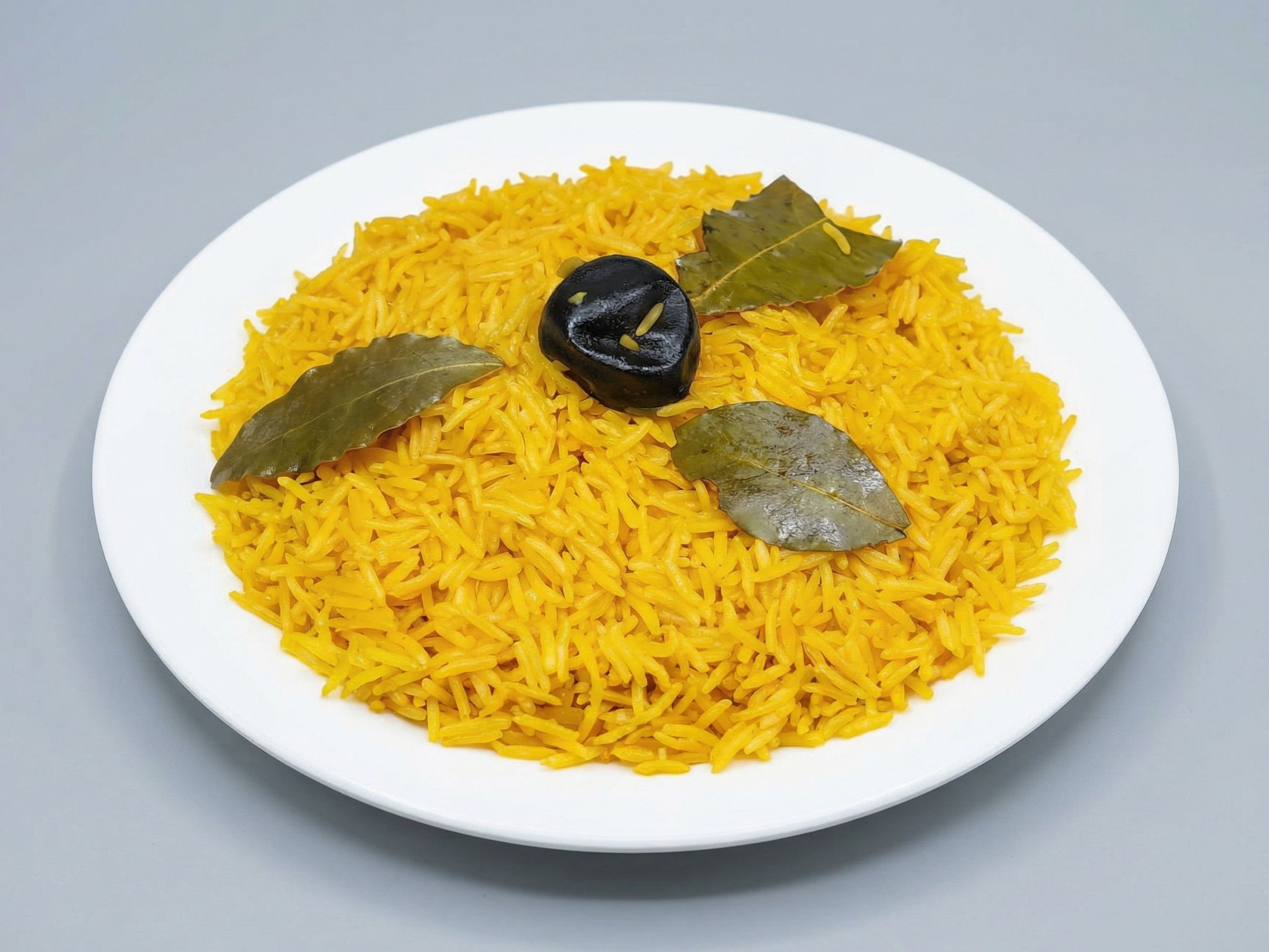 Yellow basmati rice dish