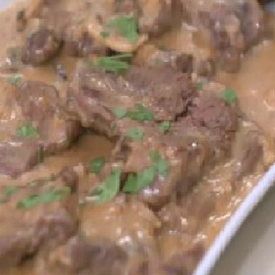 1/4 Beef Piccata with Mushrooms