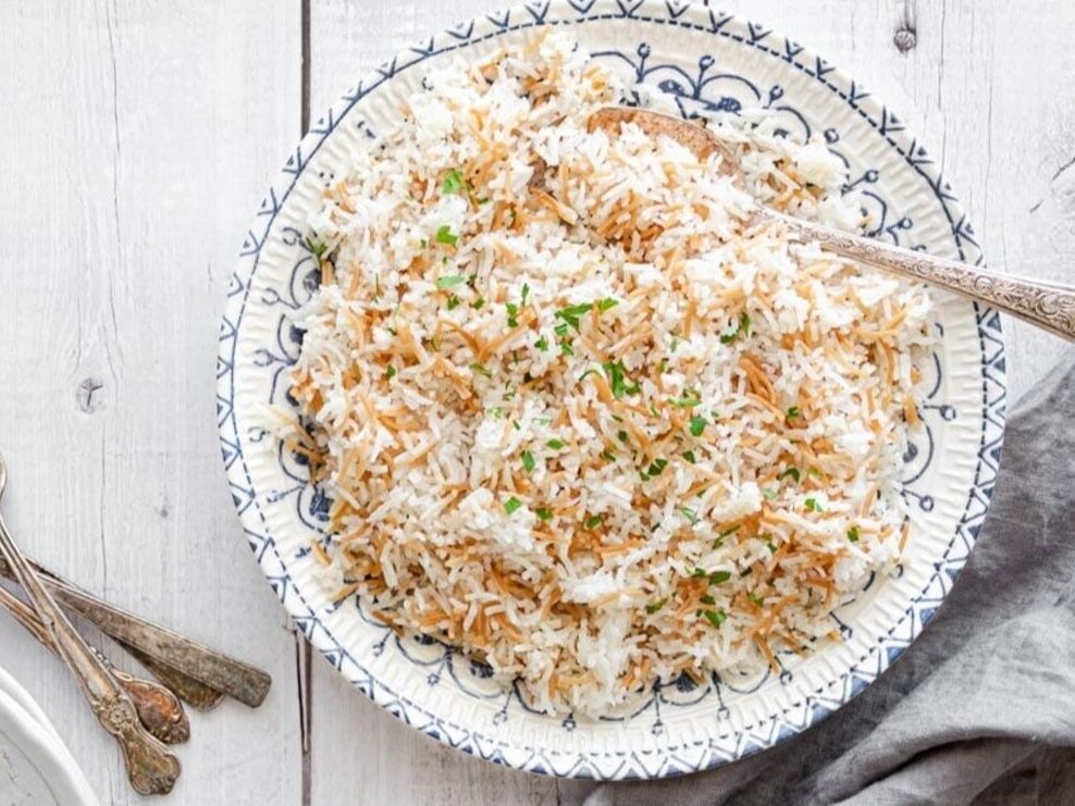 Rice with vermicelli dish