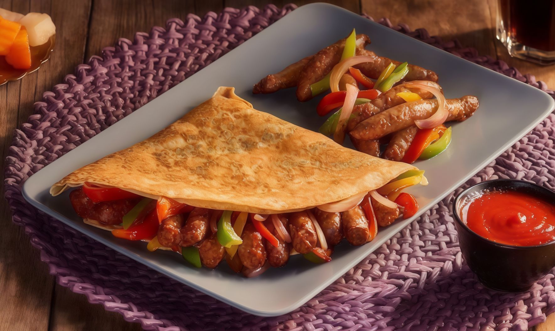 Sausage Crepe