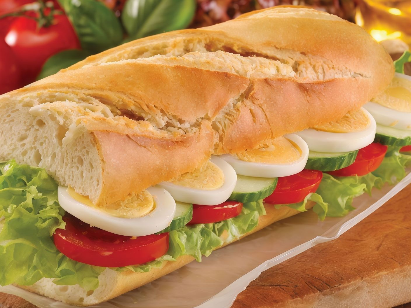 Baladi boiled Eggs Sandwich
