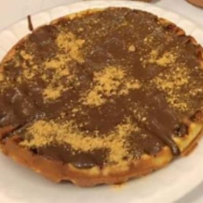 Lotus and Nutella Waffle Half and Half