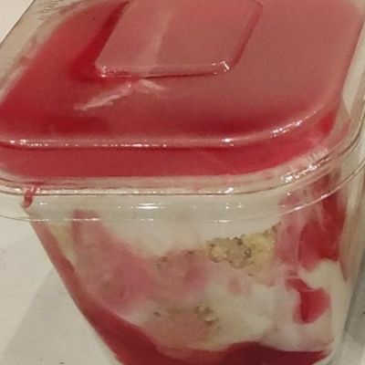 Strawberry trifle cup