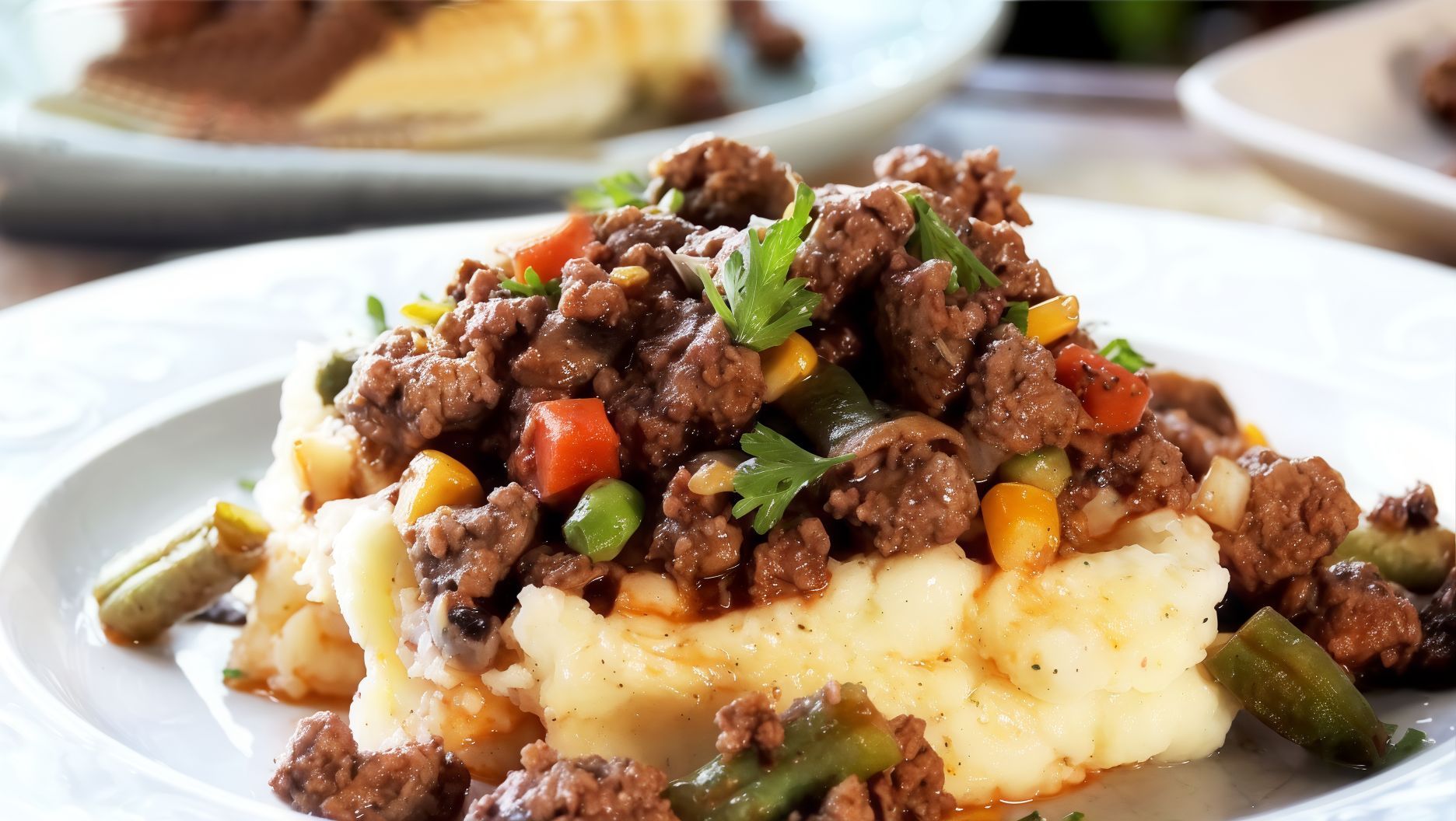 Mashed Potatoes With Meat
