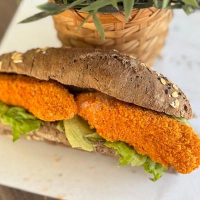 Chicken strips sandwich