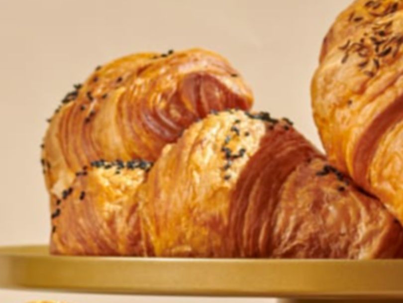 Croissant with Pastrami and Cheese