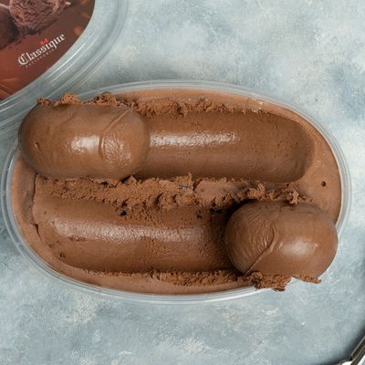 Chocolate Ice Cream Container - 1Litre