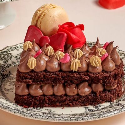 Fudge Heart Cake