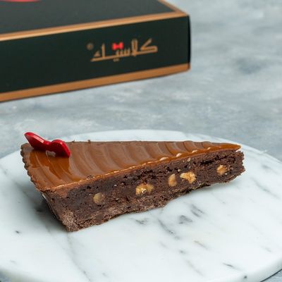 Brownies With Caramel And Walnut Tart