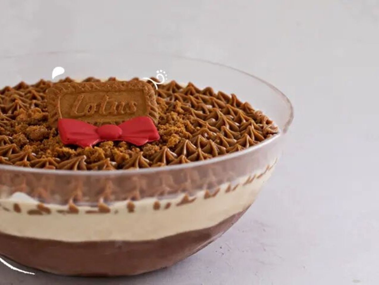 Lotus With Chocolate Ice Cream Bowl