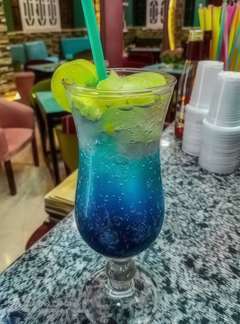 Blueberry soda