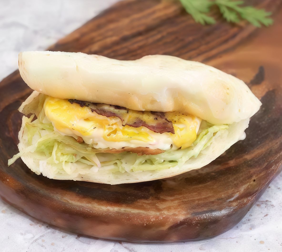 Eggs With Pastrami Sandwich