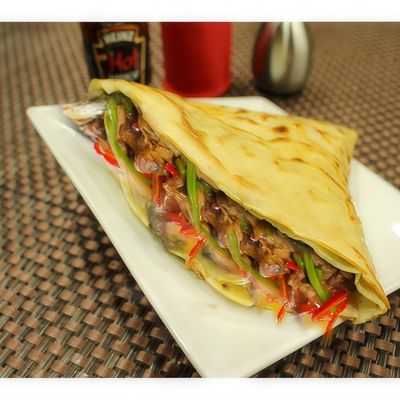 Mixed meat crepe