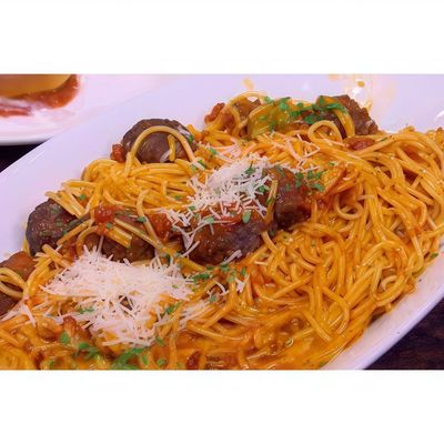 Mixed meat spaghetti